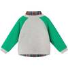 Infant Buttondown & Twill Pant Set, Grey Cardigan - Mixed Apparel Set - 4