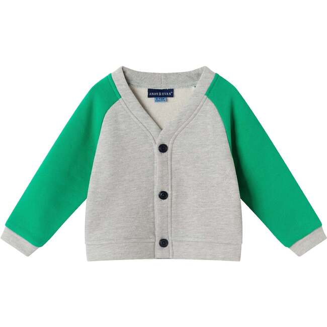 Infant Buttondown & Twill Pant Set, Grey Cardigan - Mixed Apparel Set - 6
