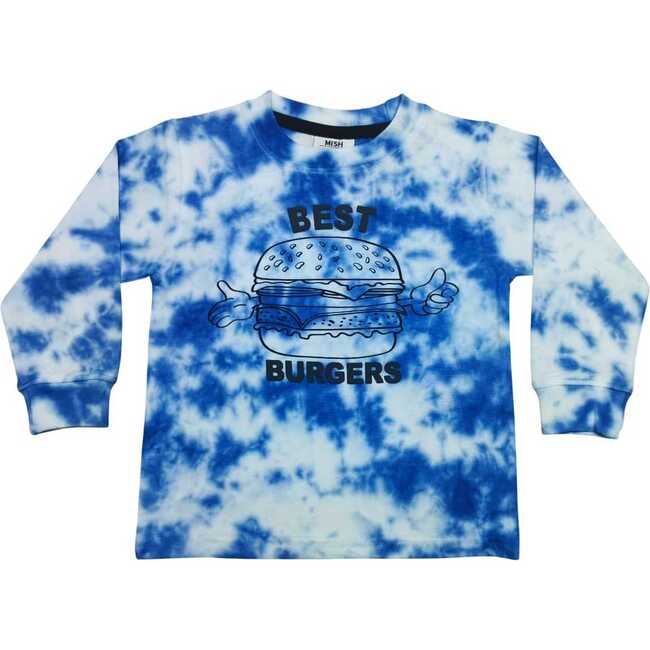 Kids Long Sleeve Tie Dye Shirt, Best Burger