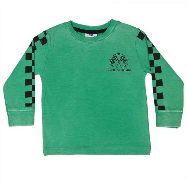 Kids Long Sleeve Enzyme Tee, Race Legend