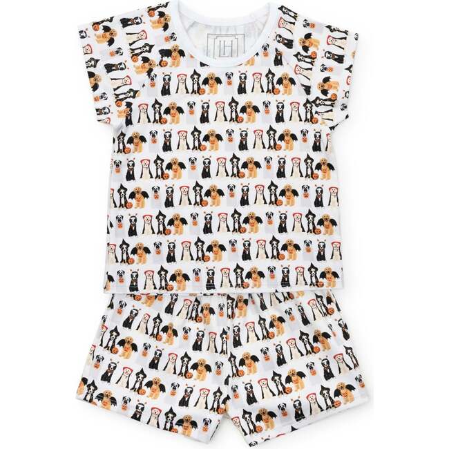Emery Girls' Short Set, Halloween Pups