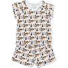 Emery Girls' Short Set, Halloween Pups - Mixed Apparel Set - 1 - thumbnail