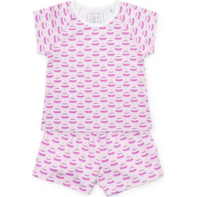 Emery Girls' Short Set, Birthday Cake Pink