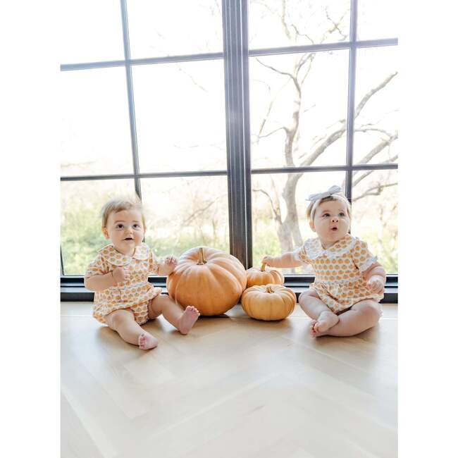 Council Girls' Pima Cotton Bubble, Harvest Pumpkin - Rompers - 2