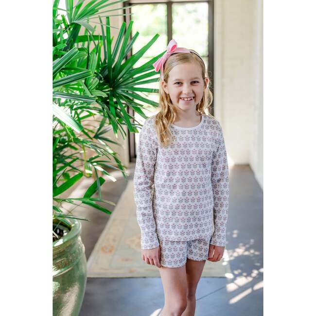 Sophie Girls' Short Set, Berkshire Batik Floral - Mixed Apparel Set - 2