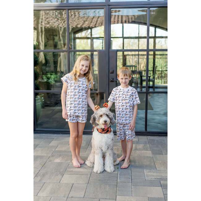 Emery Girls' Short Set, Halloween Pups - Mixed Apparel Set - 2
