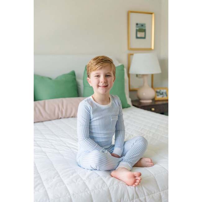 Bradford Boys' Pima Cotton Pajama Pant Set, Classic Stripe - Pajamas - 2