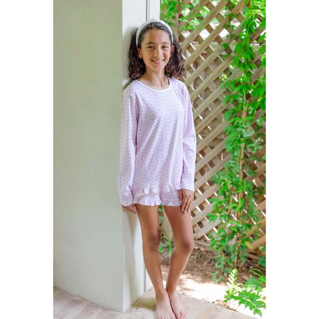 Rorie Girls' Short Set, Pretty Pink Bows - Mixed Apparel Set - 2