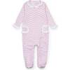 Lucy Girls' Romper, Pretty Pink Bows - Footie Pajamas - 1 - thumbnail