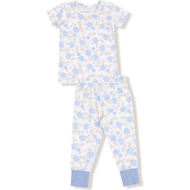 Short Sleeve Loungewear Set Baby Blue Floral