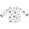 Long Sleeve Loungewear Set Woodland Animal Faces - Mixed Apparel Set - 2