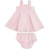 Ruffle Jumper with Diaper Cover Corduroy, Veiled Pink - Rompers - 1 - thumbnail