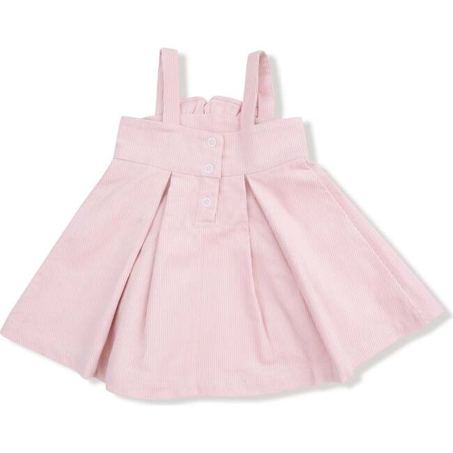 Ruffle Jumper with Diaper Cover Corduroy, Veiled Pink - Rompers - 4