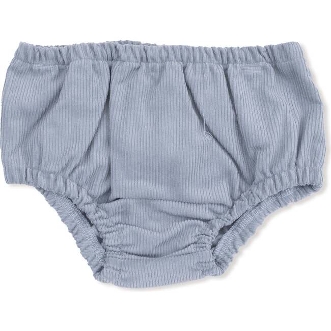 Scoop Yoke with Ruffle Dress + Bloomer Corduroy, Quarry - Dresses - 3