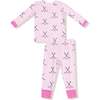 Long Sleeve Loungewear Set Hockey, Pink - Mixed Apparel Set - 1 - thumbnail