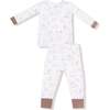 Long Sleeve Loungewear Set Neutral Pups - Mixed Apparel Set - 1 - thumbnail