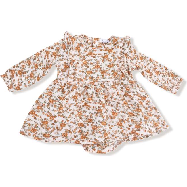 Ruffle Long Sleeve Bubble with Skirt Prairie Calico
