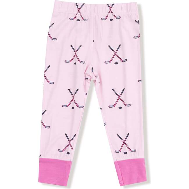 Long Sleeve Loungewear Set Hockey, Pink - Mixed Apparel Set - 2