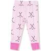 Long Sleeve Loungewear Set Hockey, Pink - Mixed Apparel Set - 2