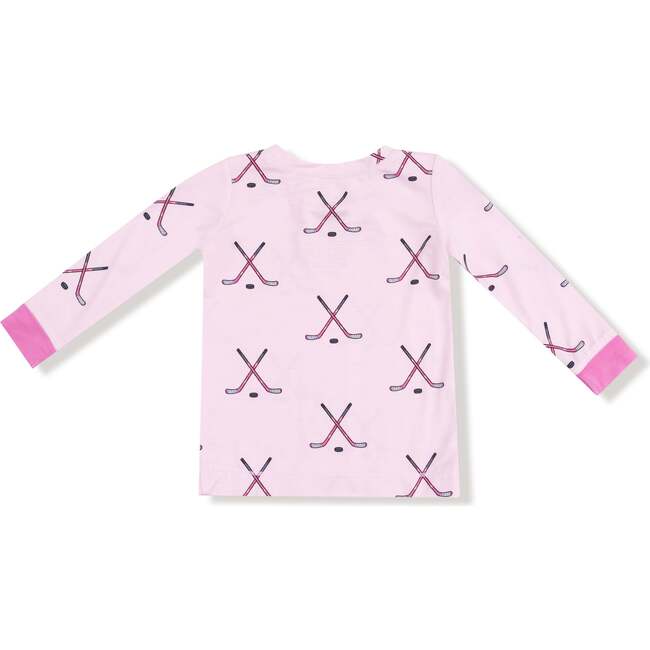 Long Sleeve Loungewear Set Hockey, Pink - Mixed Apparel Set - 3