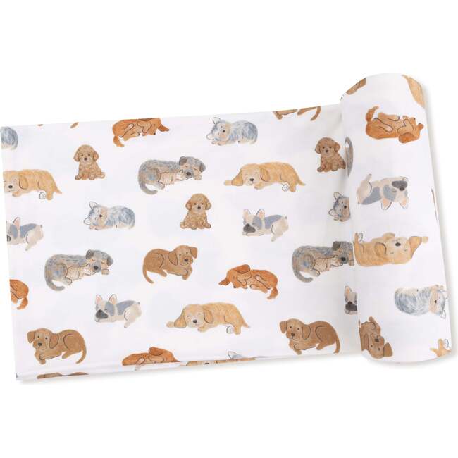 Swaddle Blanket Napping Puppies