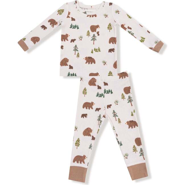Long Sleeve Loungewear Set Sweet Brown Bears - Mixed Apparel Set - 1