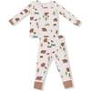 Long Sleeve Loungewear Set Sweet Brown Bears - Mixed Apparel Set - 1 - thumbnail
