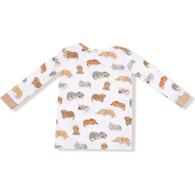 Long Sleeve Loungewear Set Napping Puppies - Mixed Apparel Set - 2