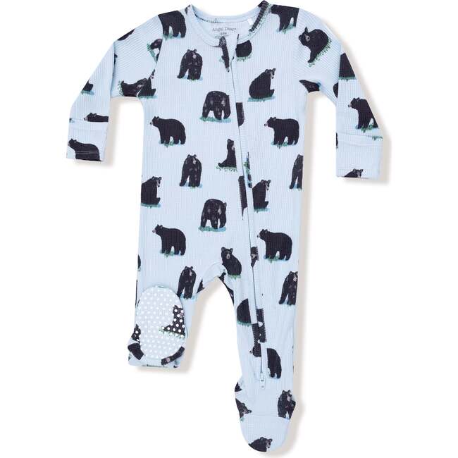 2 Way Zipper Footie Black Bears