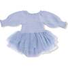 Long Sleeve Smocked Bubble with Tutu Solid, Muslin, Soft Chambray - Dresses - 2