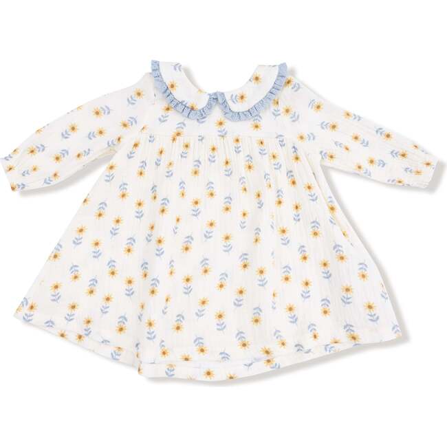 Peter Pan Collar Dress and Leggings Western Sunflower - Mixed Apparel Set - 3