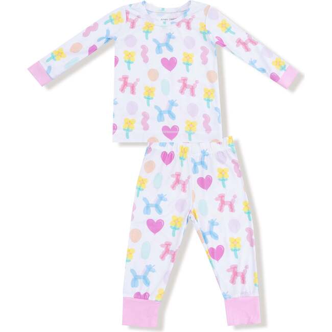 Long Sleeve Loungewear Set Balloon Animals Pink
