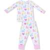Long Sleeve Loungewear Set Balloon Animals Pink - Mixed Apparel Set - 1 - thumbnail