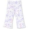 Ruffle Shoulder Shirt and Flare Pant Ribbon Floral Fling - Mixed Apparel Set - 2