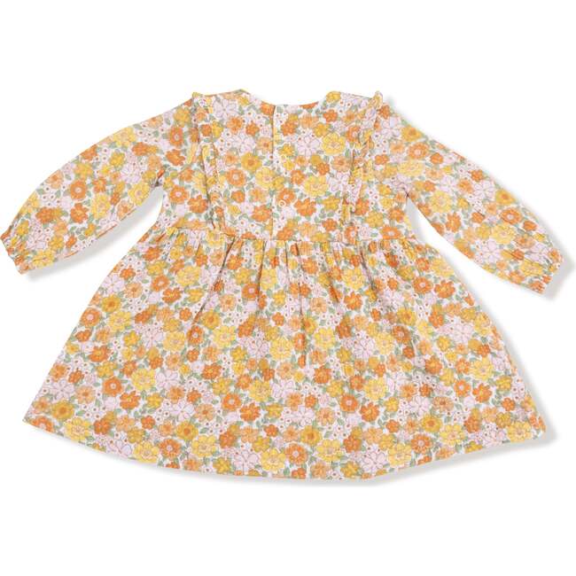 Ruffle Long Sleeve Dress + Ribbed Legging Sweet Amber Floral - Mixed Apparel Set - 4