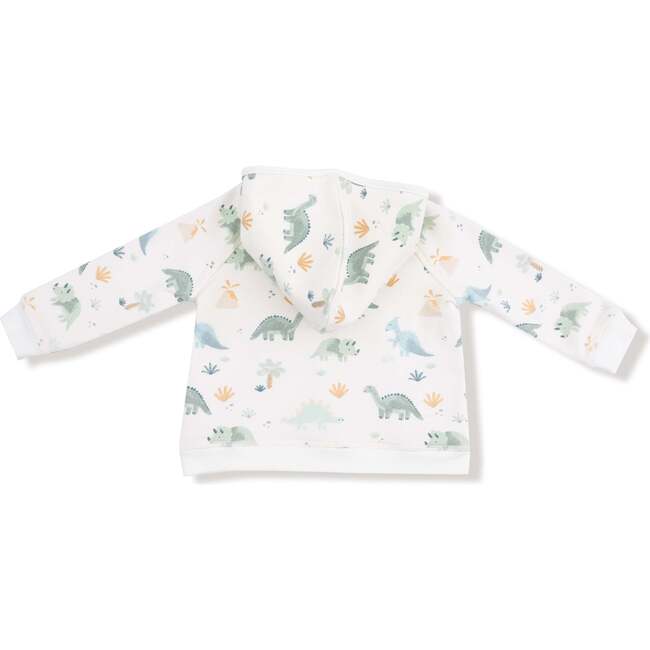 Zip Hoodie and Jogger Set Soft Dinos, French Terry- Green - Mixed Apparel Set - 2