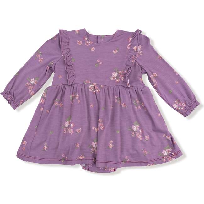 Ruffle Long Sleeve Bubble with Skirt Woodsorrel