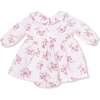 Long Sleeve Peter Pan Collar Bubble with Skirt Belle Rosette Dot - Dresses - 2