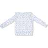 Ruffle Shoulder Shirt and Flare Pant Romi Floral - Mixed Apparel Set - 2