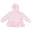 Zip Peplum Hoodie + Jogger Velour Teddy Bear - Mixed Apparel Set - 2
