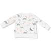 Raglan Sweatshirt + Jogger Set Soft Dinos, French Terry- Green - Mixed Apparel Set - 2