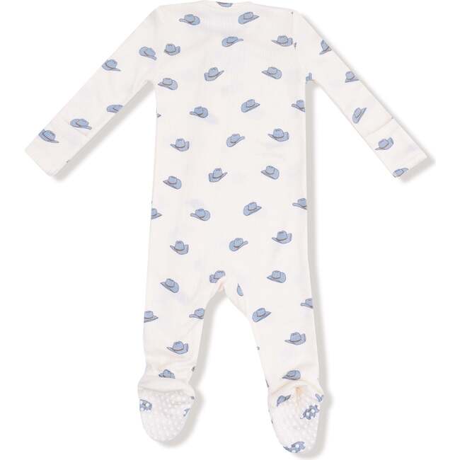 2 Way Zipper Footie Petite Cowboy Hats - Footie Pajamas - 2