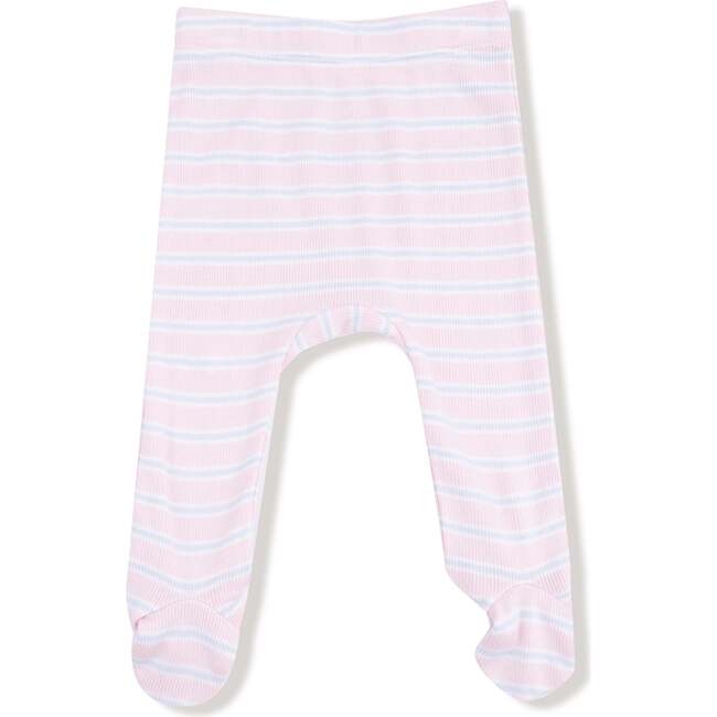 Kimono & Footed Pant Basics, Multi Stripe, Pink - Mixed Apparel Set - 3