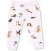 Drop Sleeve Sweatshirt and Jogger Best Friend Dogs, French Terry, Pink - Mixed Apparel Set - 3