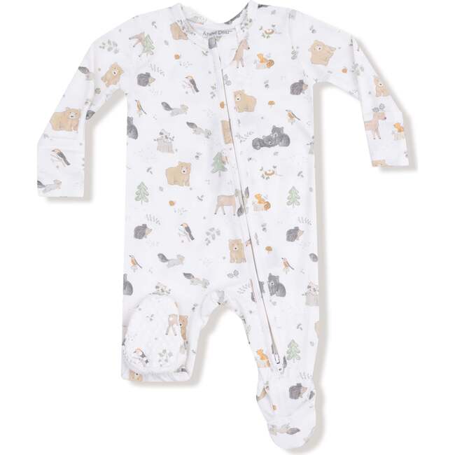 2 Way Zipper Footie Woodland Babies