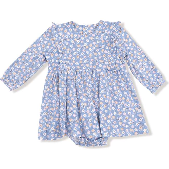 Ruffle Long Sleeve Bodysuit Dress Country Calico
