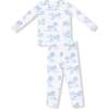 Loungewear Set Farm Toile, Blue - Mixed Apparel Set - 1 - thumbnail