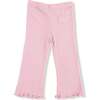 Pull Over Sweatshirt with Ruffle and Flare Pant Soft Dinos- French Terry, Purple - Mixed Apparel Set - 3