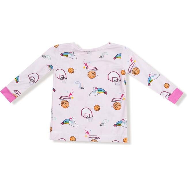 Long Sleeve Loungewear Set Basketball Pink - Mixed Apparel Set - 2