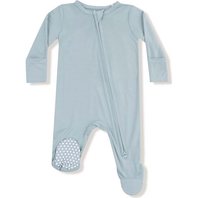 2 Way Zipper Footie Basics, Jadeite
